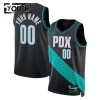 Canotte Bambino Portland Trail Blazers Personalizzate Nike 2025-26 City Edition Nero Swingman